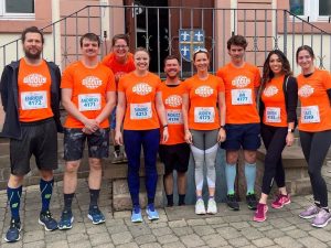 Erfolgreiche Läuferinnen und Läufer der Dr.-Walter-Bruch-Schule beim Globus-Marathon 2023