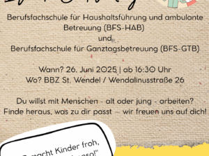Infotag an der Dr.-Walter-Bruch-Schule in St. Wendel – Soziale Berufe mit Zukunft